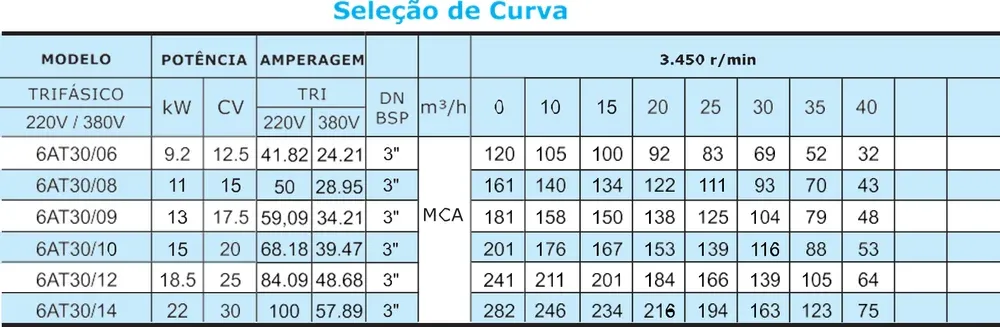 Bomba Submersa Altri 6AT30 — Bombas Submersas na CYCLO em Várzea Grande-MT